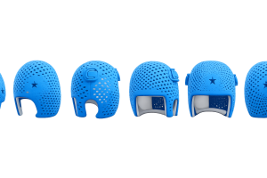 Blue Cranial Helmet-transparent